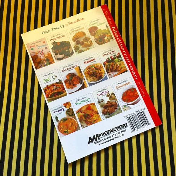 Y2K 'Nita Mehta's Mediterranean Cooking' Softcover Cookbook - Picture 4 of 7